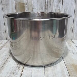 Instant Pot 6 Quart Stainless Steel Inner Cooking Pot Replacement Liner Silver